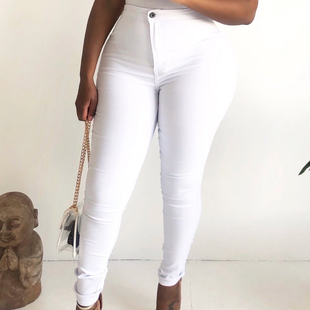 Everyday Denim Pants in White